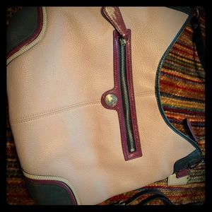 Coach crossbody in Pink, Burgundy& Navy